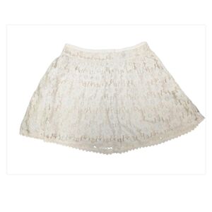 American Eagle Outfitters white lace floral mini skirt size 6